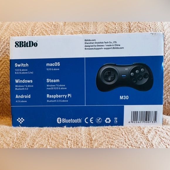 8BitDo M30 Bluetooth gamepad switch,windows,android... black new - Picture 2 of 8